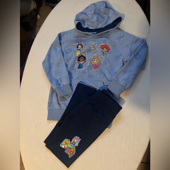 Disney Other - Disney Blue Character Hoodie and Pants Set  size 6